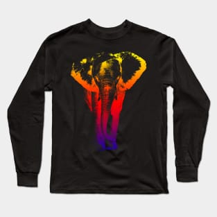 colored elephant Long Sleeve T-Shirt